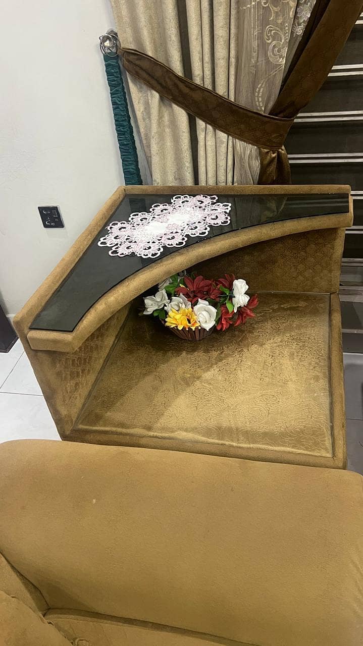 sofa set brown 1