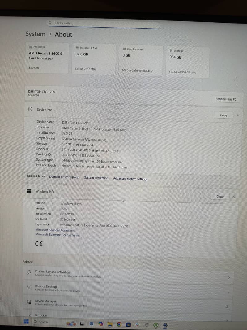 Custom Built PC RYZEN AMD 5 3
