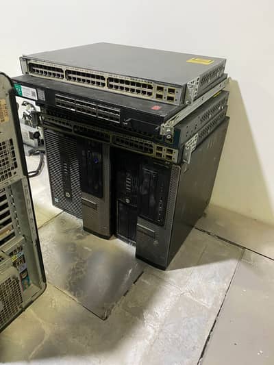 Dell 24 Port Fiber Switch Cisco 48 Port POE Switch