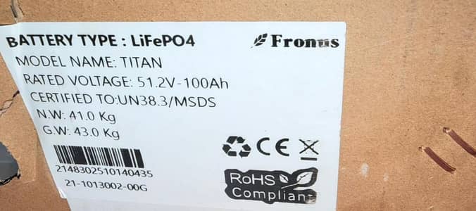 Fronus LiFePO4 51.2V 100 Ah
