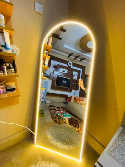 Standing Mirror with Light