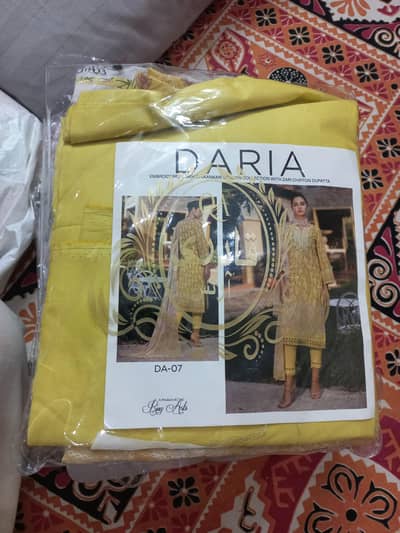 "Pure Lawn Embroidered 3-Piece Suits with Chiffon/Cotton Dupatta