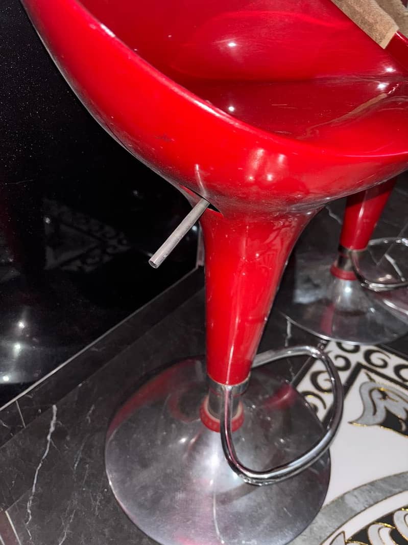 Red stool pair 2