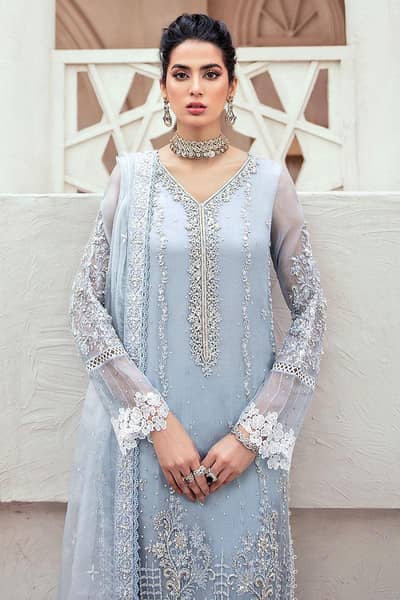 3Pc Complete Embroidered Suit