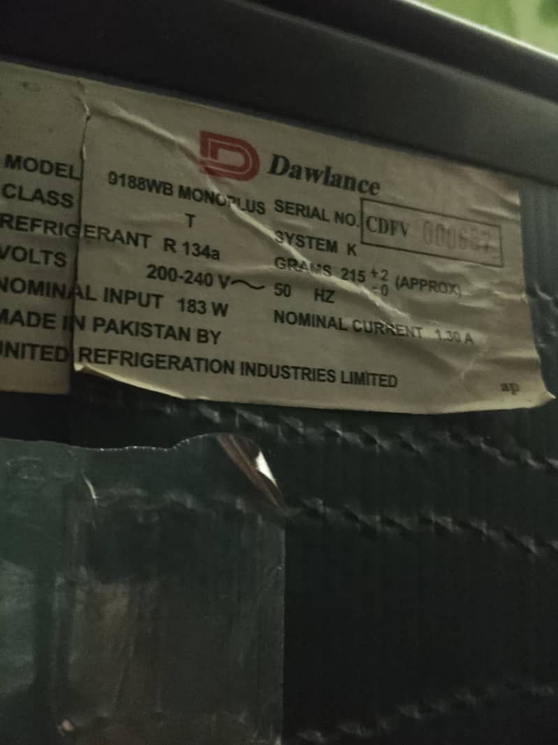 Dawlance Fridge 3