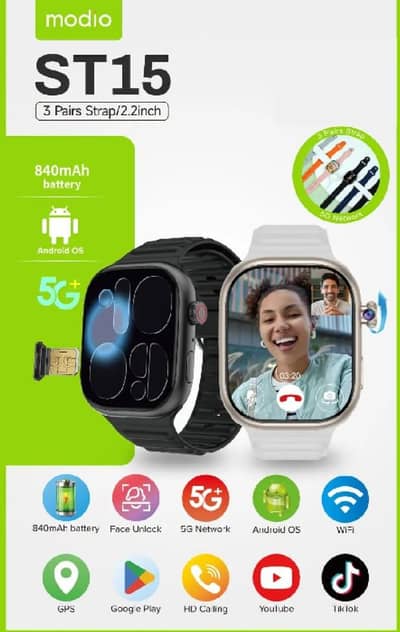 Modio ST15 5G  SMART WATCH FOR BOYS