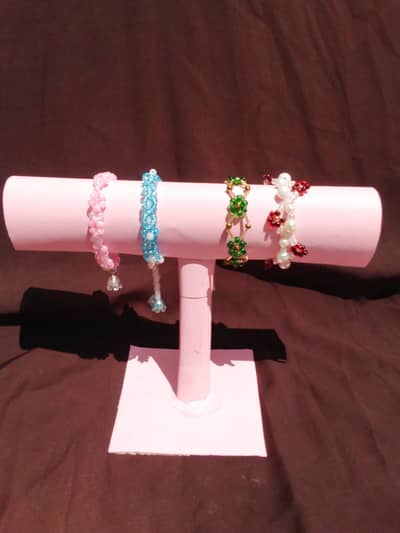 bracelets and necklace