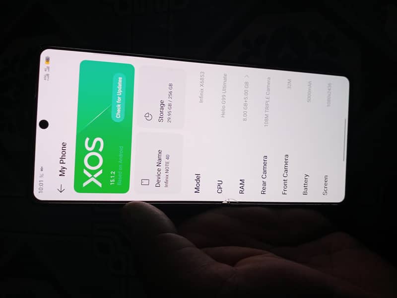infinix note  12GB RAM 256 memory 5