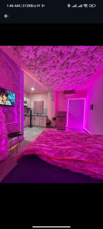 1 BED FURNISHED STUDIO AVAILABLE DAILY BASIS FOR RENT IN ISLAMABAD E11 2