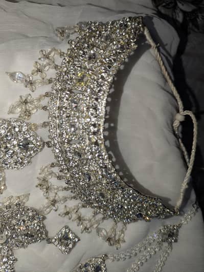 Silver Diamond bridal set