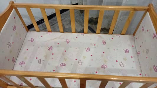 Baby wooden cirb swing Bed cart cradle