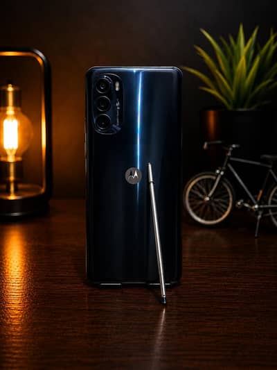 Motorlla G Stylus 5G 2022 with cover + charger + cable + protector