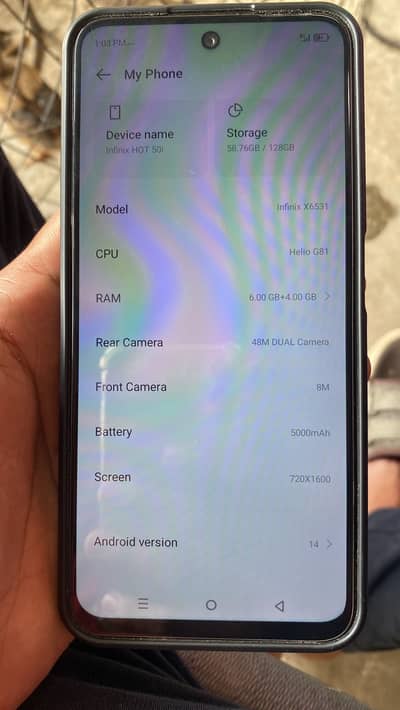 Used like new infinix 50i