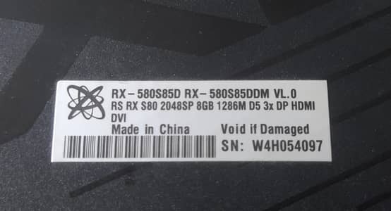 graphic card Rx 580 8gb