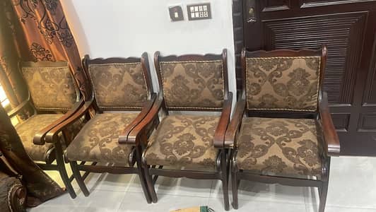 5 seat sofa & 4 chairs for sale