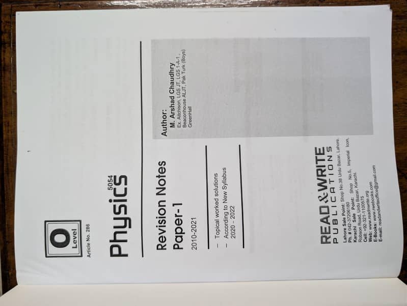 PHYSICS O LEVEL NOTES NEW 1