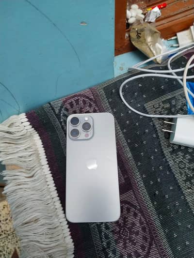 I Phone 15 pro max natural titanium 256 gb PTA Approved for sale urgen