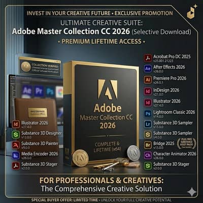Adobe Master Collection CC 2026 Full Version for Windows (64-Bit) 2026