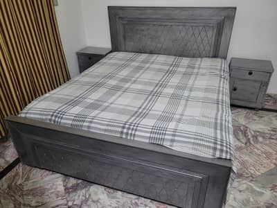 New bed with side tables