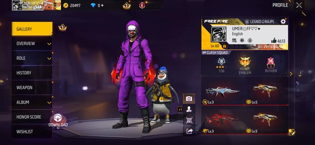 free firee id for selll