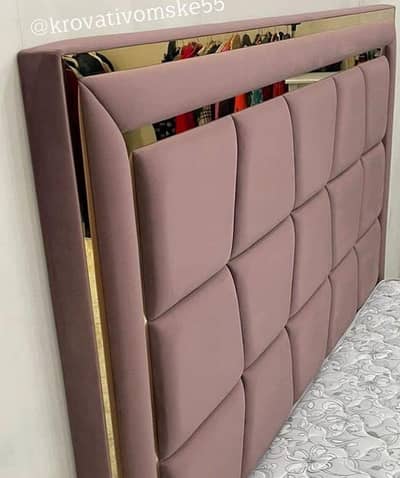 brended fancy king size bed wood k