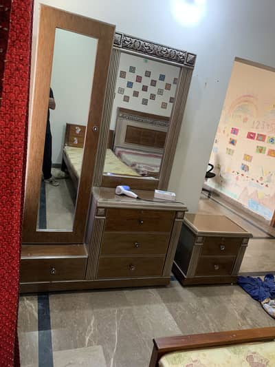 Bed with dressing table for sale