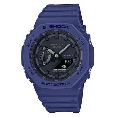Casio G-Shock GA-2100-2A Dual Dial Blue Resin W