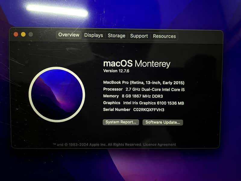 Mac book pro 2015 7
