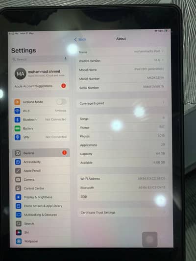 Ipad 9 generation 64 gb