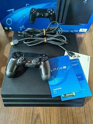 game PS4 pro 1 TB complete box