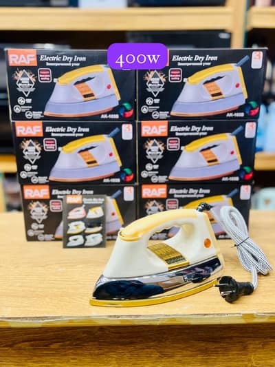 RAF Electric Dry Iron 400W Heavy Weight