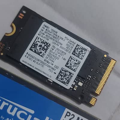 1tb Samsung gen4 nvme Pm9b1 and 250gb cruiel nvme read ad
