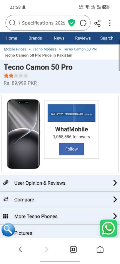 Tecno Camon 50 pro 8/256 gb all ok