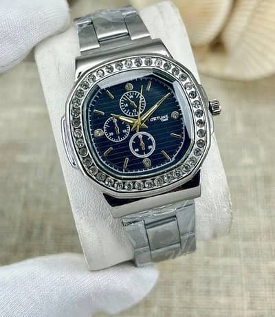 Fortune Time Luxury Embellished Chain Watch - Brand New - Premium Desi