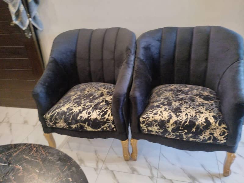 Coffee chairs with table 4