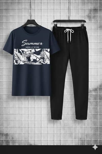 Men's Track Suit For Summer Printed and Premium Quality