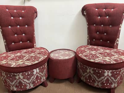 Coffee chairs with table