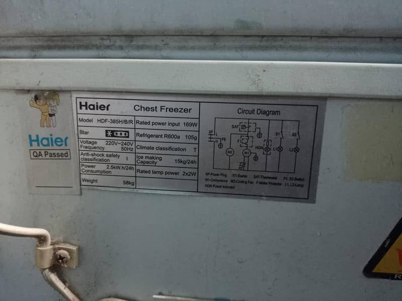 Haier deep freezer 4