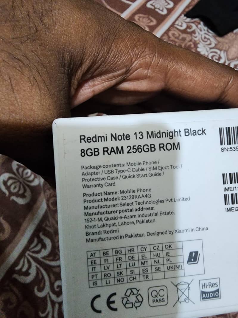 redmi note 13.8. . . . 256 0