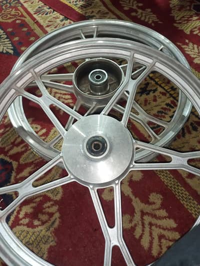 70 Bike Alloy Rims  Bilkul new Condition mn hai