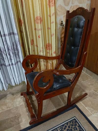 Rocking chair Slim Smart Solid Wood