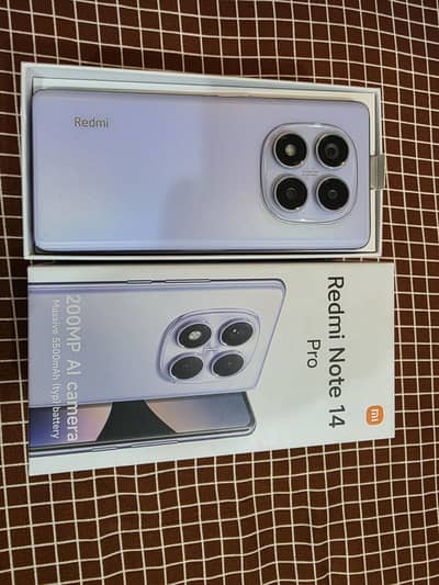 Redmi Note 14 Pro 8/256 GB PTA Approved  + Charger and Box