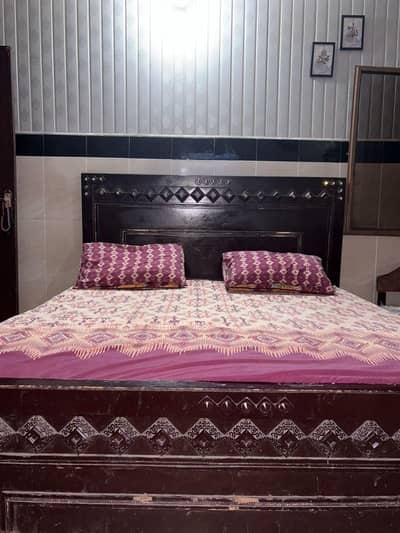 Double Bed With Mattress for sale
