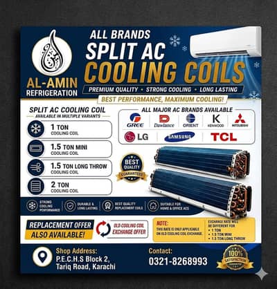 Genuine Haier AC Cooling Coils Exchange 1 Ton
