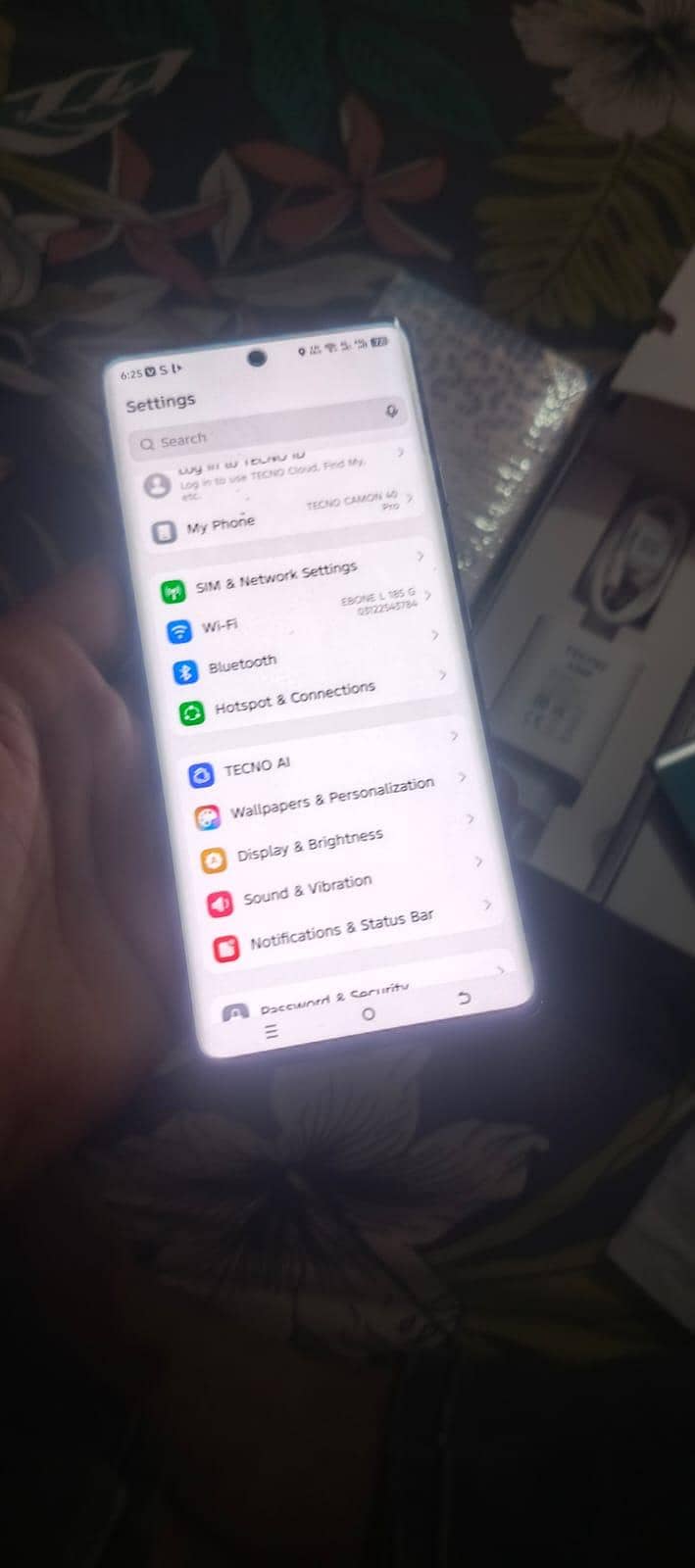 tecno camon 40 pro 7