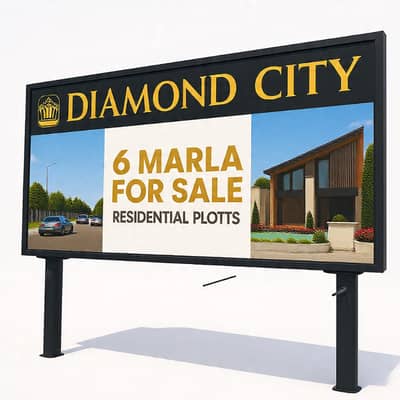 *Grab Your Dream Plot Now! 6 Marla Plot for Sale in Diamond City, Sialkot Immediate Possession