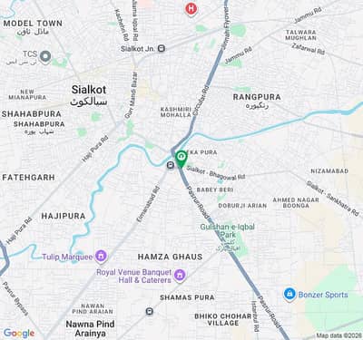 14 Marla Commercial Plot For Sale Opposite Jamia Masjid Near Pull Aik Pasrur Road Sialkot