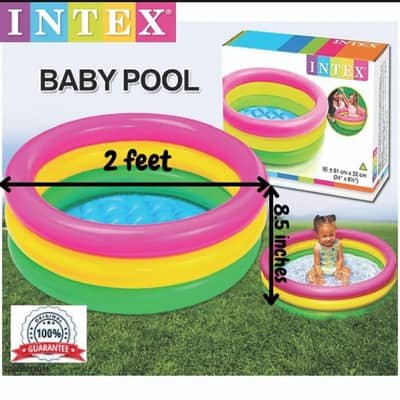 Intex Baby Pool | Colorful & Durable Kids Swimming Pool