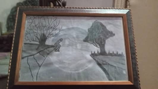 handmade sketch. This is my contact number 0334-0373596