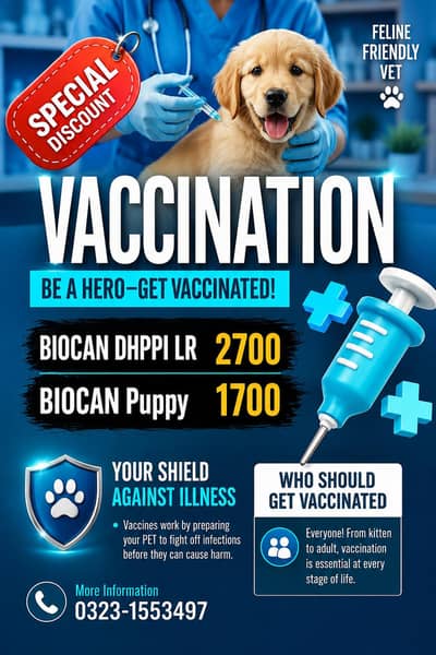 DOG VACCINATION | LAHORE | At your Doorstep